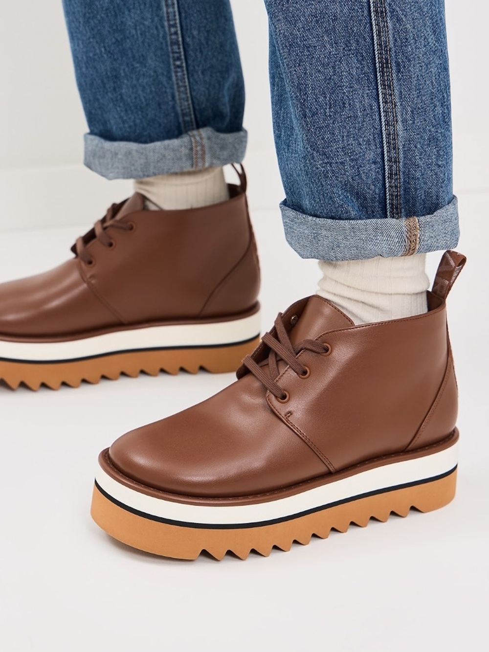 Stella McCartney Sneakelyse Eco Alter Mat Boots - color Tortoise shell